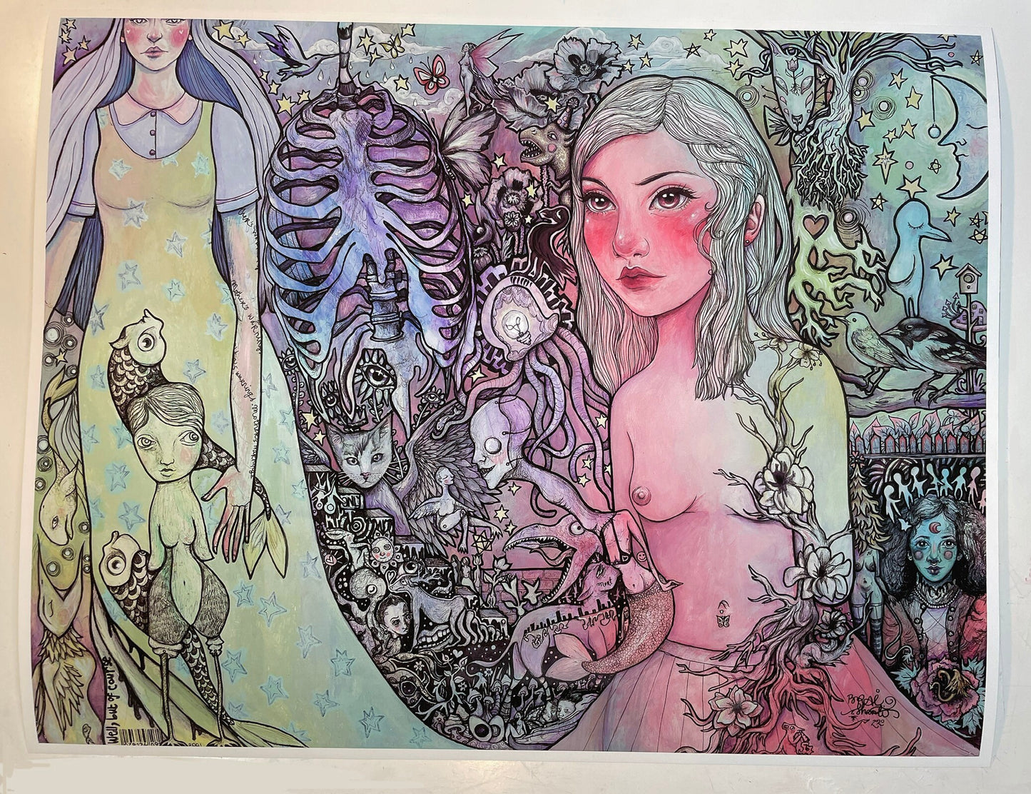 Evolution of Man and Bird (Prints)