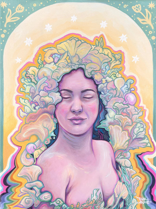 She Was a Phantom of Delight (Framed Original Painting and Prints)