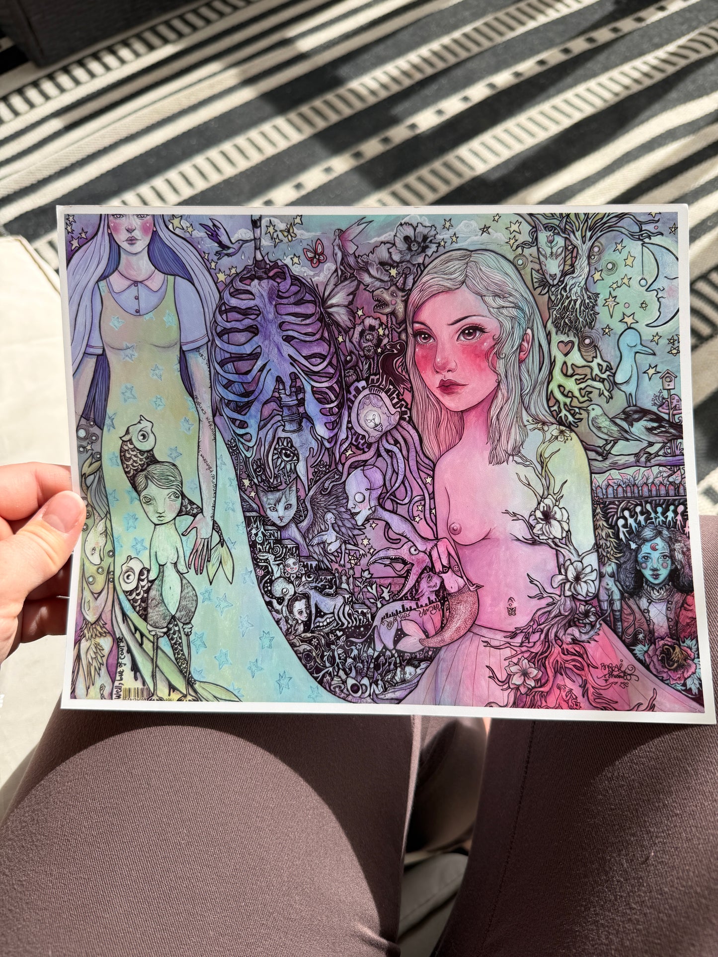 Evolution of Man and Bird (Prints)